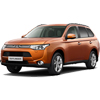 Багажники для Mitsubishi Outlander 2012- (гладкая крыша)