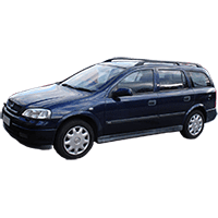 Багажники для Nissan Almera N16 5дв. Универсал 1999-2006 (рейлинги)