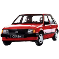 Багажники для Opel Corsa А 2/3/4дв. Седан/Хетчбэк 1980-1992 (водостоки)