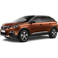 Багажники для Peugeot 3008 5дв. 2016-нв (интегр. рейлинги)