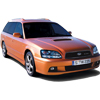 Багажники для Subaru Legacy III 5дв. Универсал 1998-2003 (интегр. рейлинги)